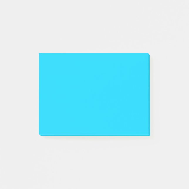 Notas Post-it® Azul claro simple (Anverso)