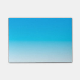 Notas Post-it® Azul claro simple al blanco