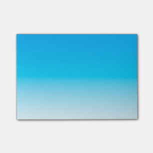 Notas Post-it® Azul claro simple al blanco