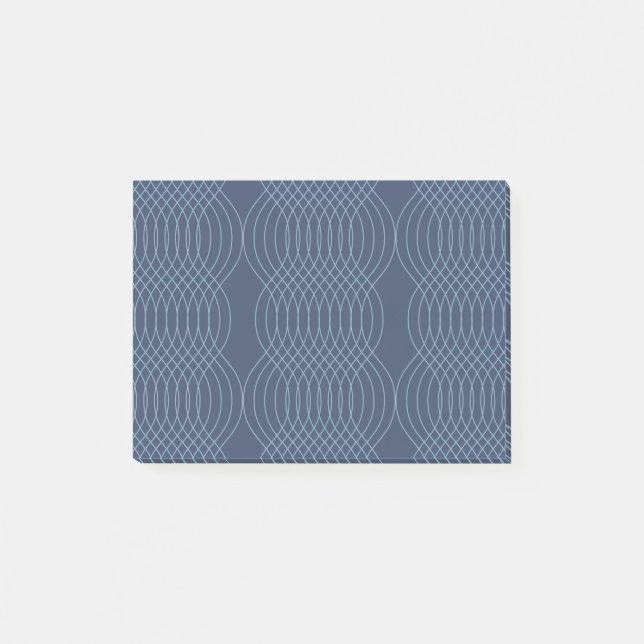 Notas Post-it® Azul, decoración, sencillez, arte moderno y modern (Anverso)