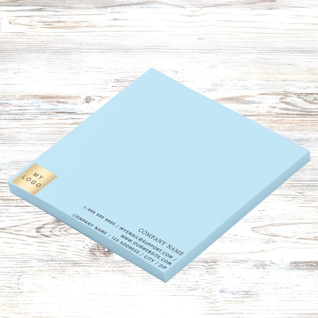 Notas Post-it® Azul del logotipo de negocios (Subido por el creador)