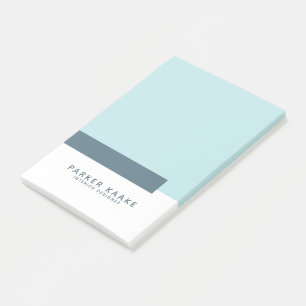 Notas Post-it® Azul geométrico Minimalista moderno