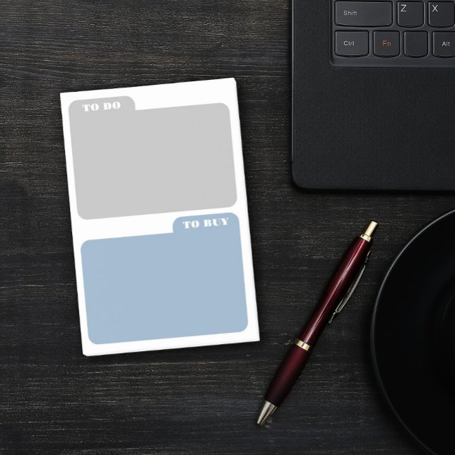 Notas Post-it® Azul gris y azul celestial para hacer y comprar (Subido por el creador)