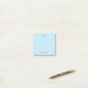 Notas Post-it® Azul Minimalista