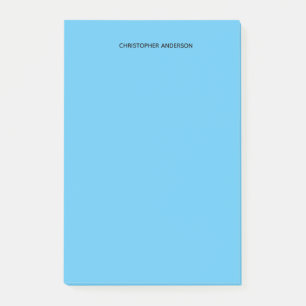 Notas Post-it® Azul personalizado