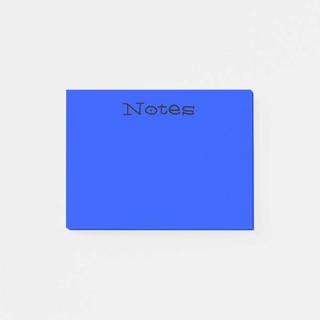 Notas Post-it® Azul simple (Anverso)