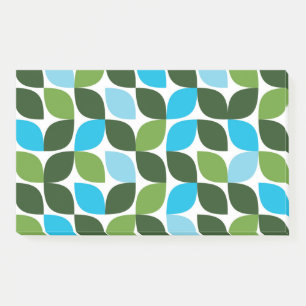 Notas Post-it® Azul, verde, fresco, moderno y natural abstracto