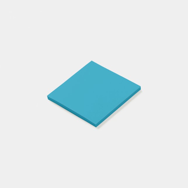 Notas Post-it® Azul verdoso (color sólido)  (En perspectiva)