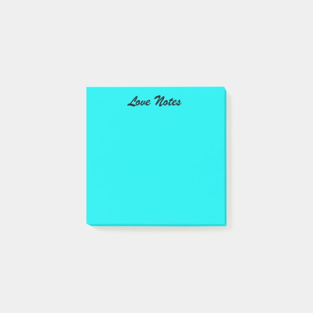 Notas Post-it® Azul vibrante (Anverso)