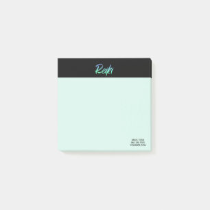Notas Post-it® Azules turquesas de Reiki del *~* y iridiscente
