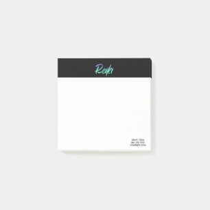 Notas Post-it® Azules turquesas de Reiki del *~* y iridiscente