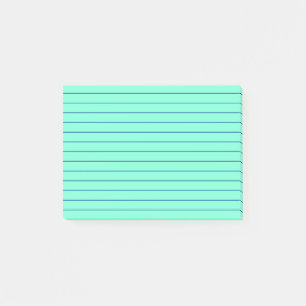 Notas Post-it® Azulverde alineado