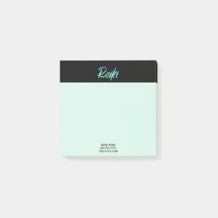 Notas Post-it® *~* azulverde y turquesa Reiki iridiscente