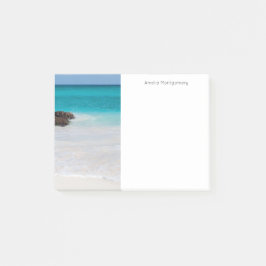 Notas Post-it® Azure Ocean Sandy Beach Photo