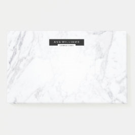 Notas Post-it® B limpio de mármol minimalista elegante elegante y