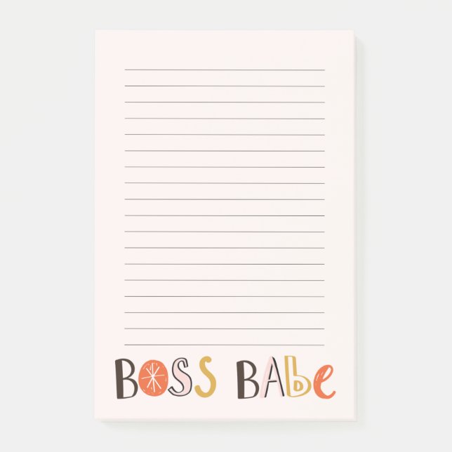 Notas Post-it® Babe Babe Personalizado Notepad magnético (Anverso)