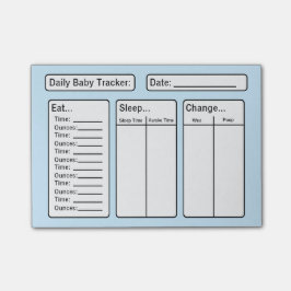 Notas Post-it® Baby Boy - Baby Tracker Post-it Notes