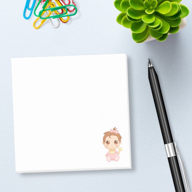 Notas Post-it® Baby Girl Pink Jumpsuit (Subido por el creador)