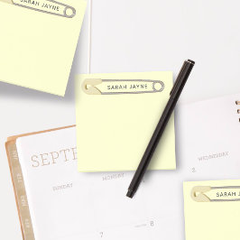 Notas Post-it® Baby Shower neutro de género de pinza de pañal ama