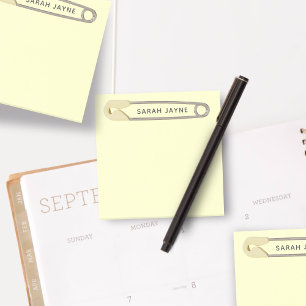 Notas Post-it® Baby Shower neutro de género de pinza de pañal ama