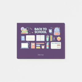 Notas Post-it® Back to School Supplies / Regreso Útiles Escolares