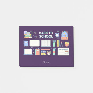 Notas Post-it® Back to School Supplies / Regreso Útiles Escolares