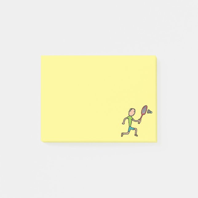 Notas Post-it® Badminton (Anverso)