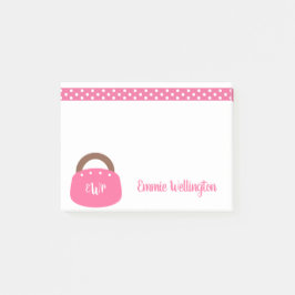 Notas Post-it® Bag Post-it de Bermuda Monogrammed Notepad