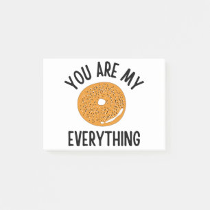 Notas Post-it® Bagel, tú eres todo gracioso