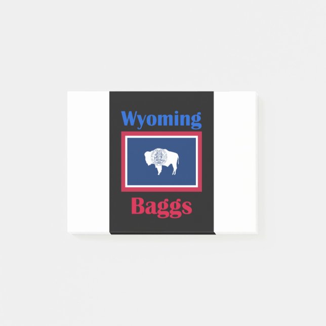Notas Post-it® Baggs Wyoming (Anverso)