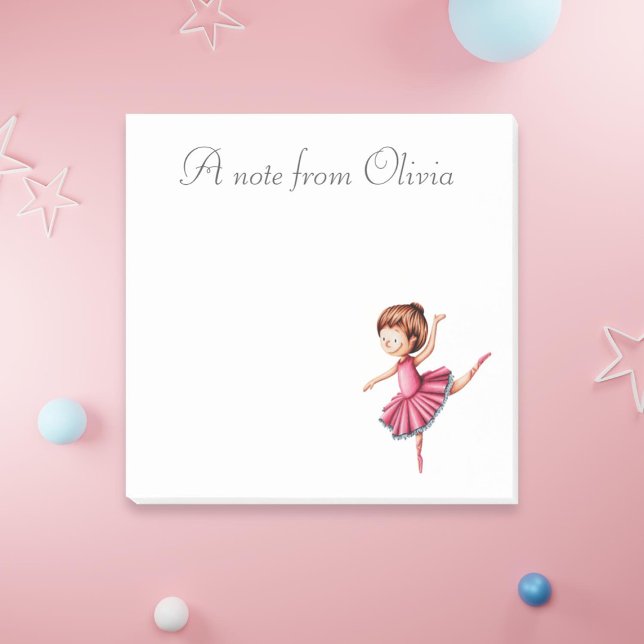 Notas Post-it® Bailar bailando bailando con vestido rosa personal (Subido por el creador)