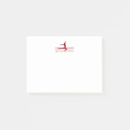 Notas Post-it® Bailarín de ballet en un teclado         