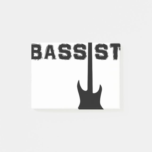 Notas Post-it® Bajista (Anverso)