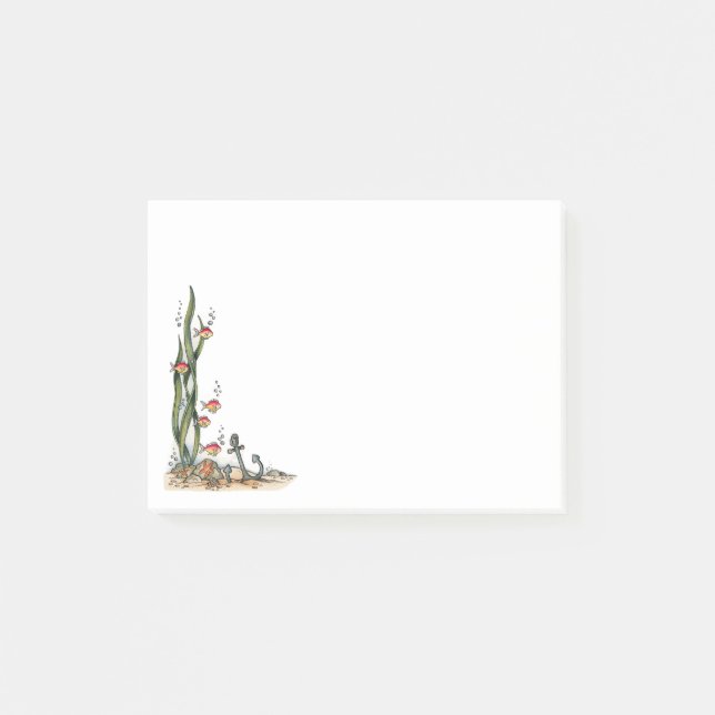 Notas Post-it® Bajo el mar (Anverso)