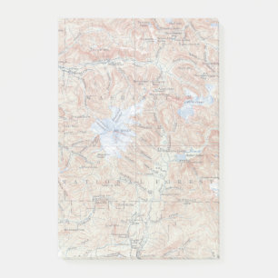 Notas Post-it® Baker de montaje de mapa topográfico de época