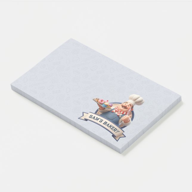 Notas Post-it® Bakery Store Pastry Chef Desserts Sweets Cake Shop (En perspectiva)