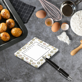 Notas Post-it® Baking Cute Rosa Yellow Sweet Baking Retas Doodle