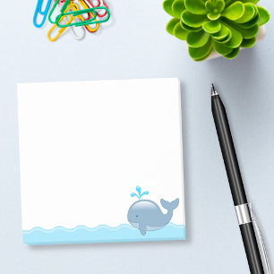 Notas Post-it® Ballena rechoncha linda del dibujo animado