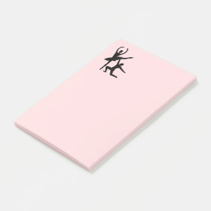 Notas Post-it® Ballet Pareja Danza Rosa