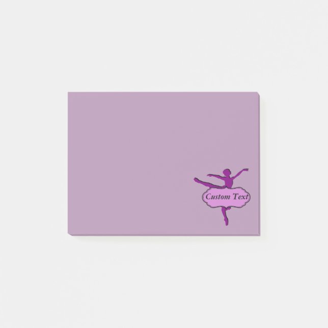 Notas Post-it® Ballet púrpura del Arabesque (Anverso)