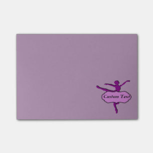 Notas Post-it® Ballet púrpura del Arabesque