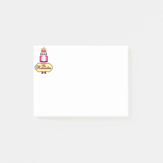 Notas Post-it® Ballet rosado del cascanueces (Anverso)