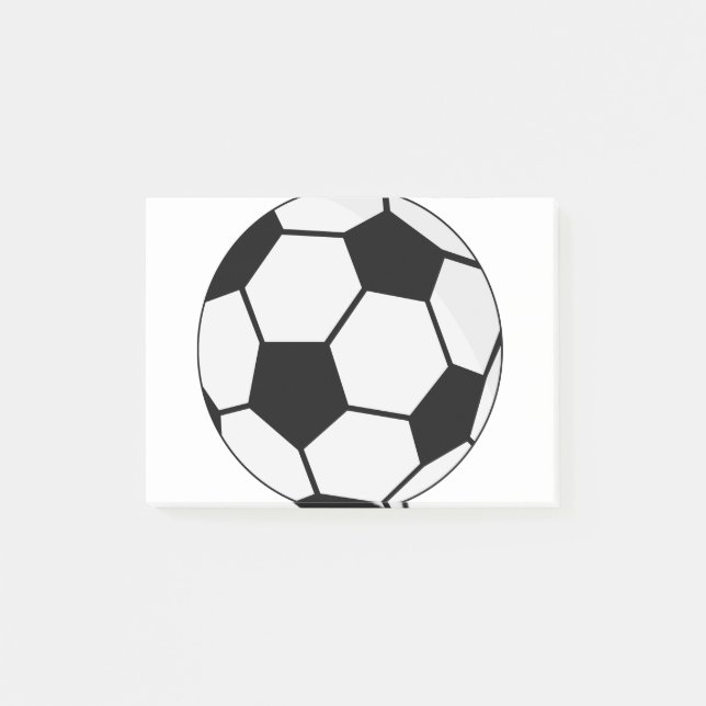 Notas Post-it® Balón de fútbol (Anverso)