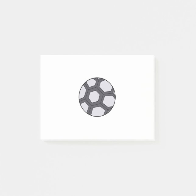 Notas Post-it® Balón de fútbol (Anverso)