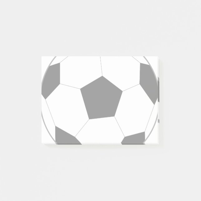 Notas Post-it® Balón de fútbol (Anverso)