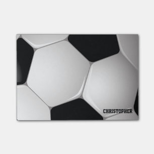 Notas Post-it® Balón de fútbol adaptable del fútbol