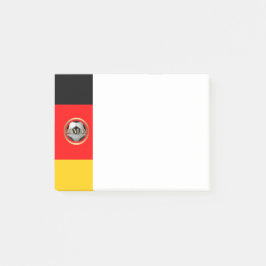 Notas Post-it® Balón de fútbol de Alemania