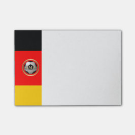 Notas Post-it® Balón de fútbol de Alemania