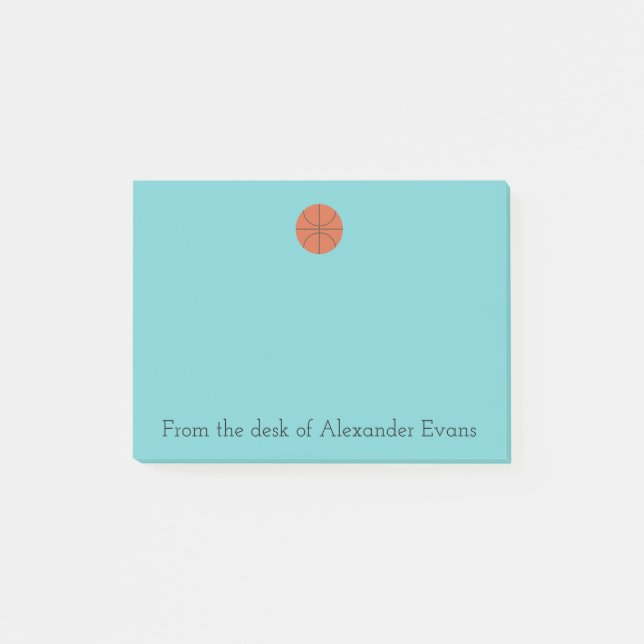 Notas Post-it® Baloncesto (Anverso)