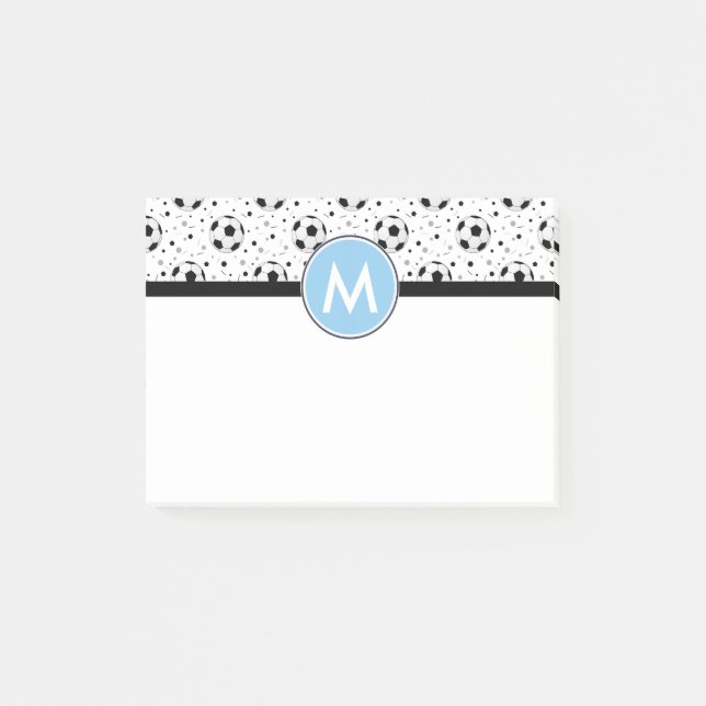 Notas Post-it® Balones de fútbol (Anverso)